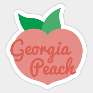 Georgia Peach Sticker